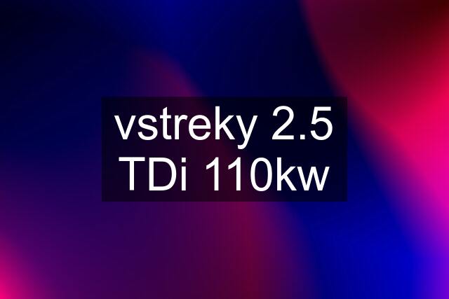 vstreky 2.5 TDi 110kw