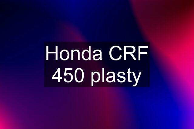 Honda CRF 450 plasty