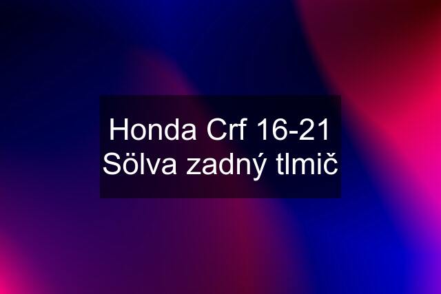 Honda Crf 16-21 Sölva zadný tlmič