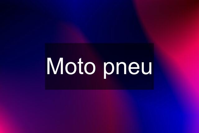Moto pneu
