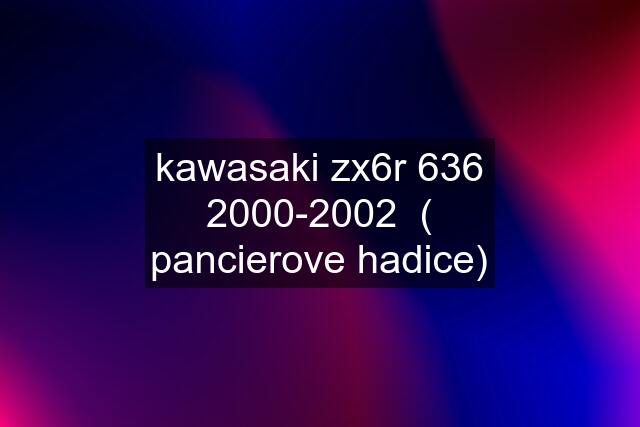 kawasaki zx6r 636 2000-2002  ( pancierove hadice)