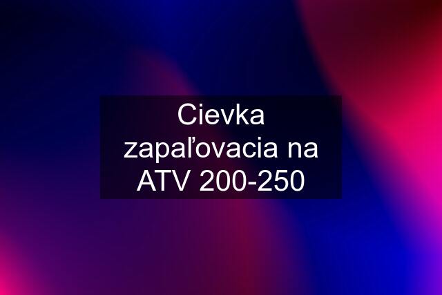 Cievka zapaľovacia na ATV 200-250