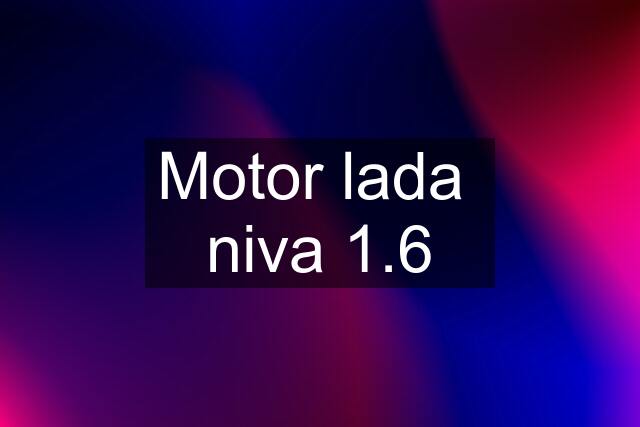 Motor lada  niva 1.6