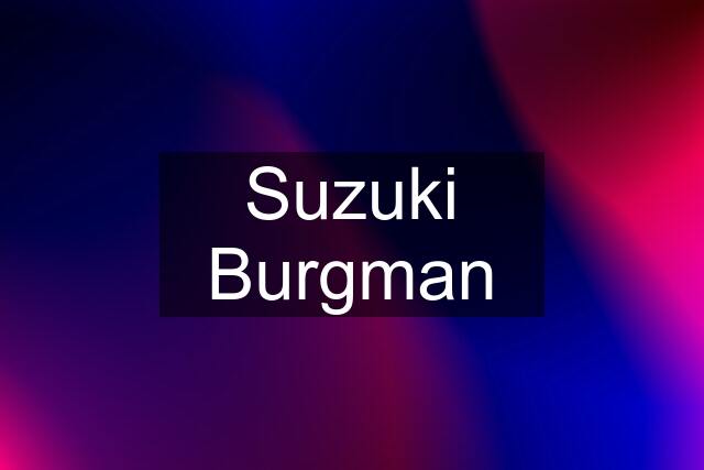 Suzuki Burgman