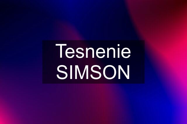 Tesnenie SIMSON