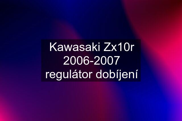 Kawasaki Zx10r 2006-2007 regulátor dobíjení