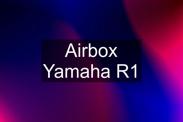 Airbox Yamaha R1