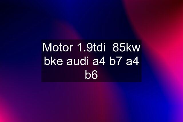 Motor 1.9tdi  85kw bke audi a4 b7 a4 b6