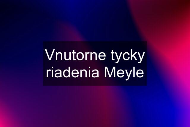 Vnutorne tycky riadenia Meyle