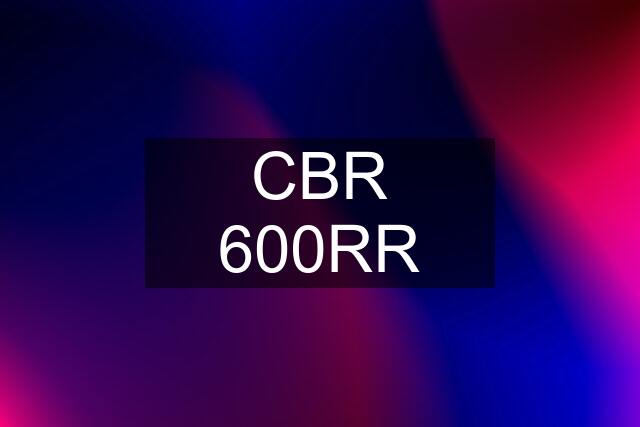 CBR 600RR