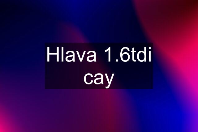 Hlava 1.6tdi cay