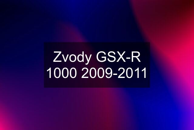 Zvody GSX-R 1000 2009-2011