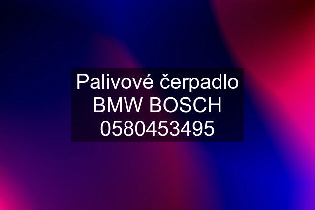 Palivové čerpadlo BMW BOSCH 