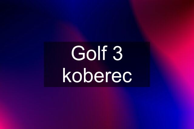 Golf 3 koberec