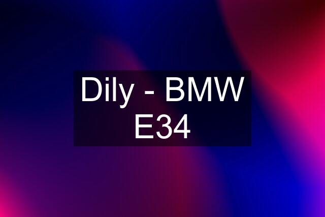 Dily - BMW E34