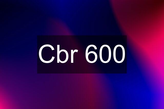 Cbr 600