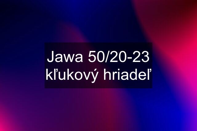 Jawa 50/20-23 kľukový hriadeľ