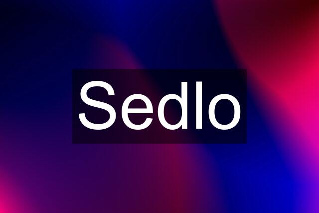 Sedlo