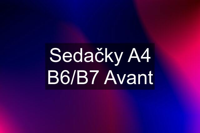 Sedačky A4 B6/B7 Avant