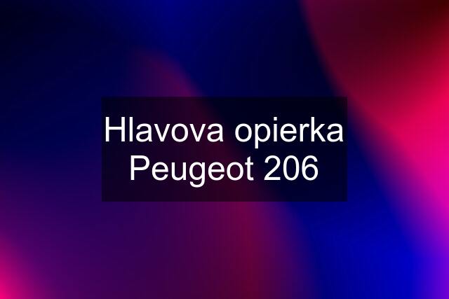 Hlavova opierka Peugeot 206