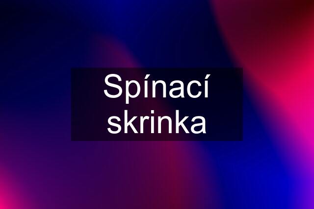 Spínací skrinka