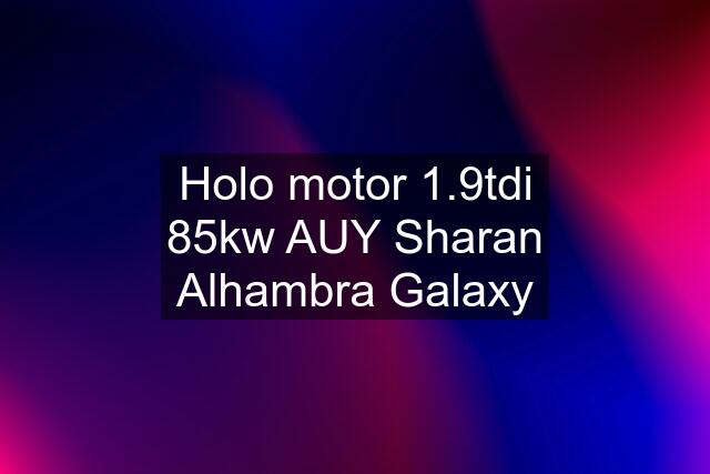 Holo motor 1.9tdi 85kw AUY Sharan Alhambra Galaxy