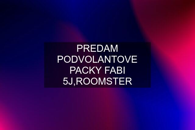 PREDAM PODVOLANTOVE PACKY FABI 5J,ROOMSTER