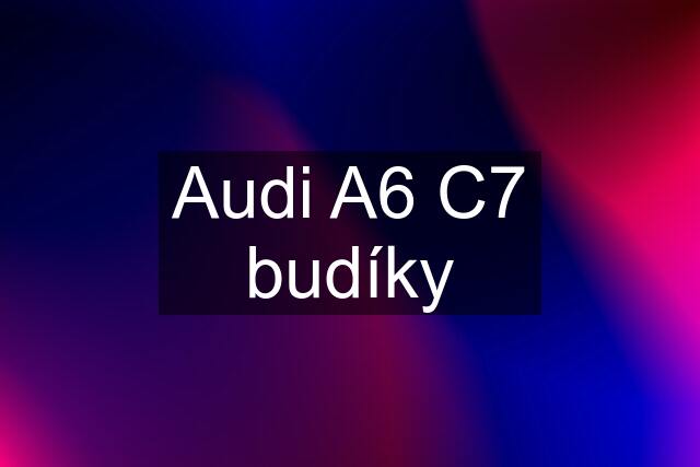 Audi A6 C7 budíky