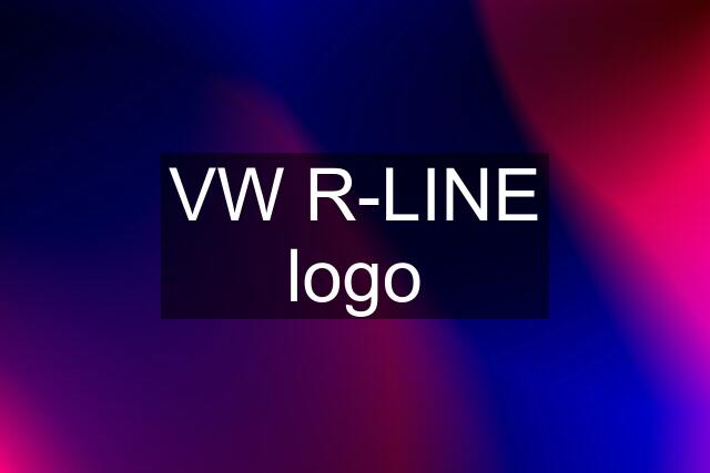 VW R-LINE logo