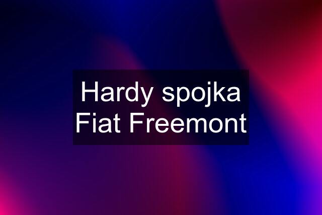 Hardy spojka Fiat Freemont