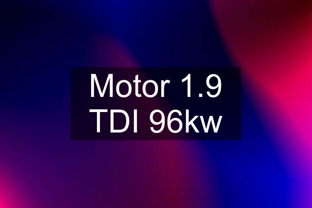 Motor 1.9 TDI 96kw