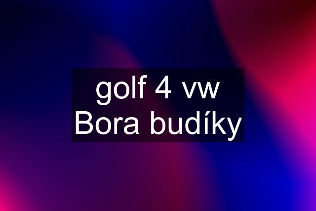 golf 4 vw Bora budíky