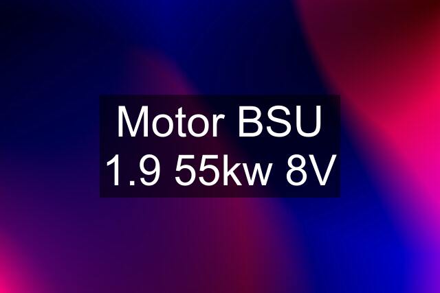 Motor BSU 1.9 55kw 8V