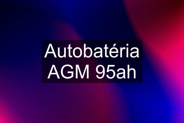 Autobatéria AGM 95ah