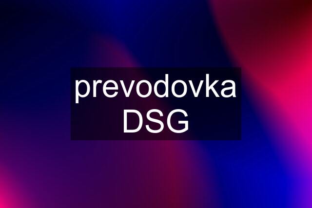 prevodovka DSG