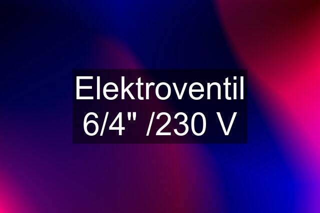 Elektroventil 6/4" /230 V