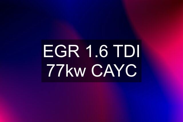 EGR 1.6 TDI 77kw CAYC