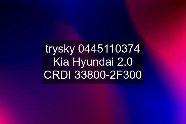 trysky  Kia Hyundai 2.0 CRDI 33800-2F300