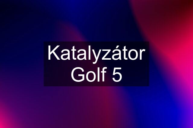 Katalyzátor Golf 5