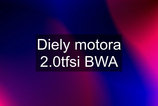 Diely motora 2.0tfsi BWA