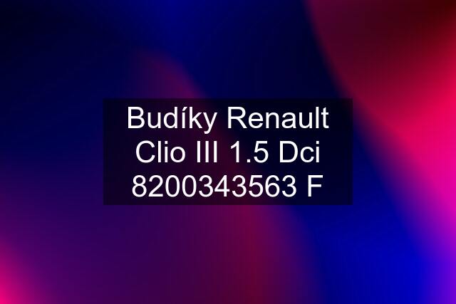 Budíky Renault Clio III 1.5 Dci 8200343563 F