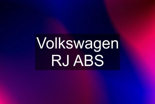 Volkswagen RJ ABS