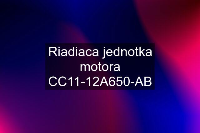 Riadiaca jednotka motora CC11-12A650-AB