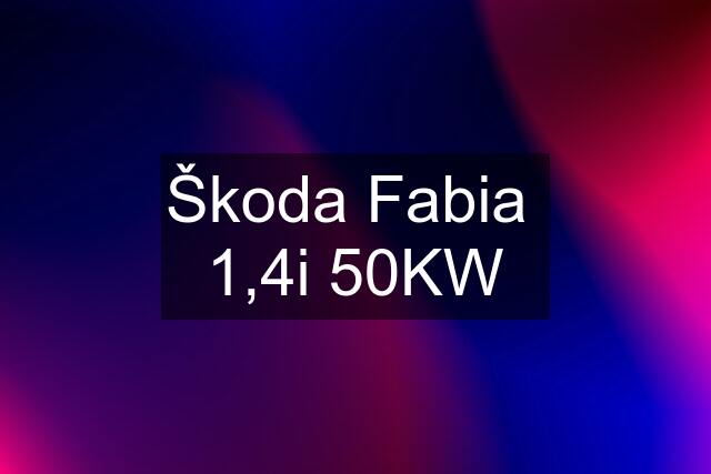 Škoda Fabia  1,4i 50KW