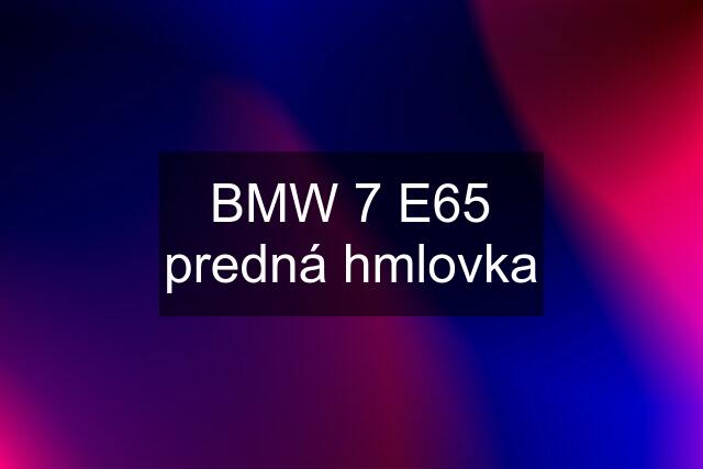 BMW 7 E65 predná hmlovka