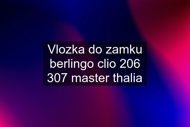 Vlozka do zamku berlingo clio 206 307 master thalia