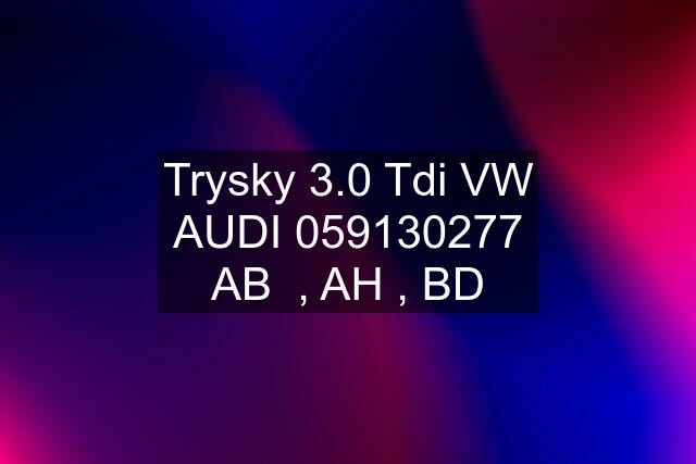 Trysky 3.0 Tdi VW AUDI 059130277 AB  , AH , BD