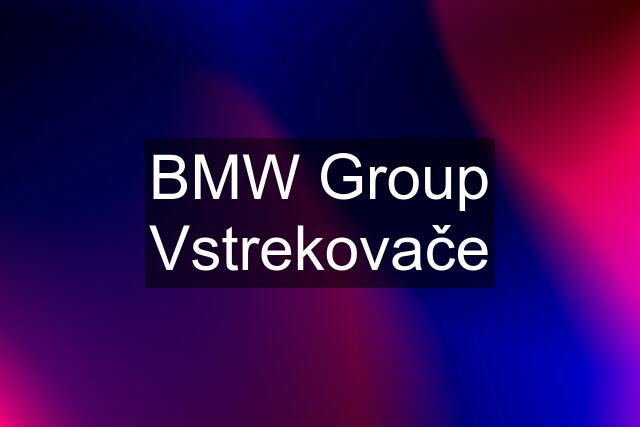 BMW Group Vstrekovače