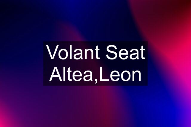 Volant Seat Altea,Leon