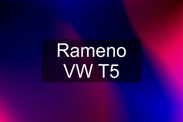 Rameno VW T5